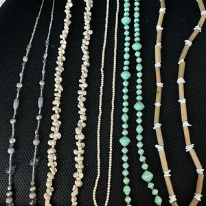 #8 variety material necklaces bundle